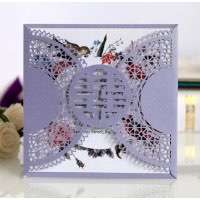 Chinese Style Marriage Invitation Card Wedding Card Design Laser Cut 